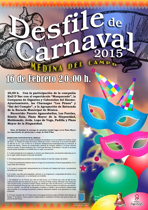 Cartel Desfile del Carnaval 2015